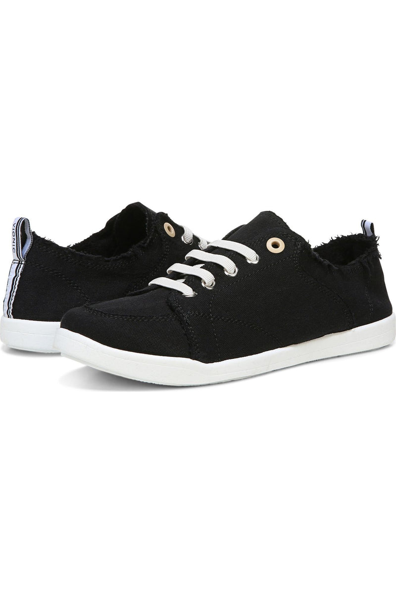 Vionic Canvas Sneaker - Style Pismo BLK, pair