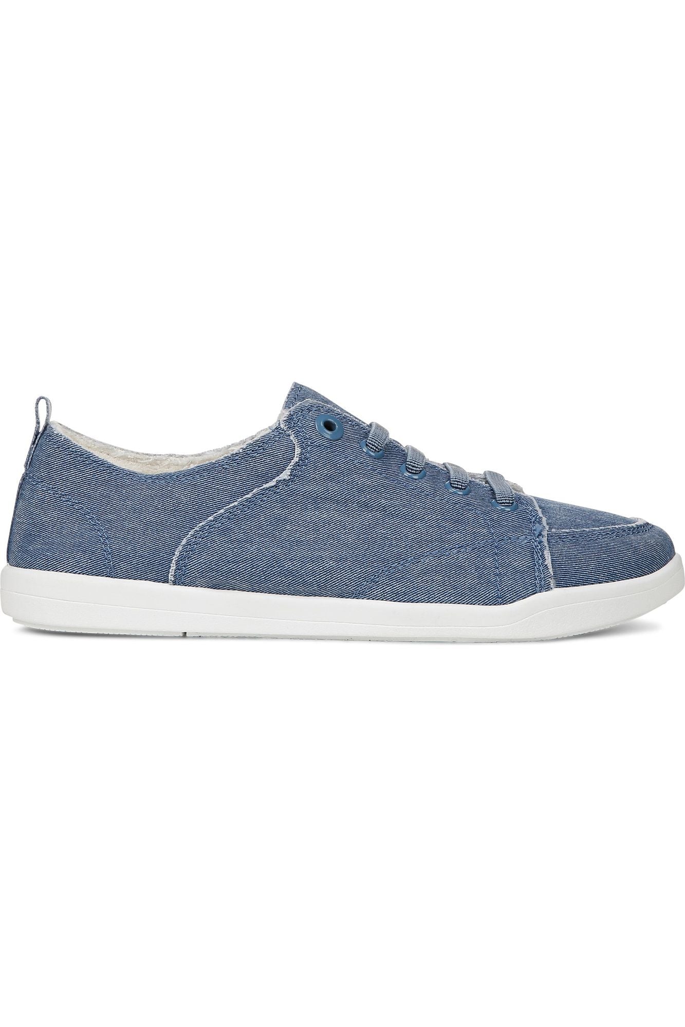 Vionic Canvas Laced Denim Sneaker - Style Pismo CNVSm , denim blue, side2