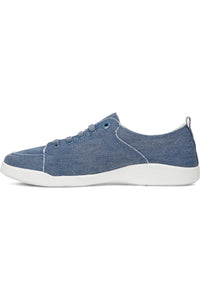 Vionic Canvas Laced Denim Sneaker - Style Pismo CNVS, denim blue, side 4