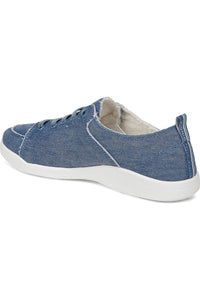 Vionic Canvas Laced Denim Sneaker - Style Pismo CNVS, denim blue, side5