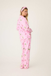 PJ Salvage PJ Set - Style RPFLPJ, "Let's Jingle & Flamingle", back