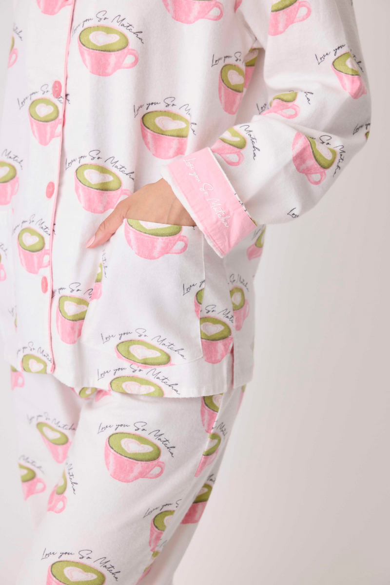 PJ_Salvage_PJ_Set_-_Style_RPFLPJ_"love you matcha", pocket