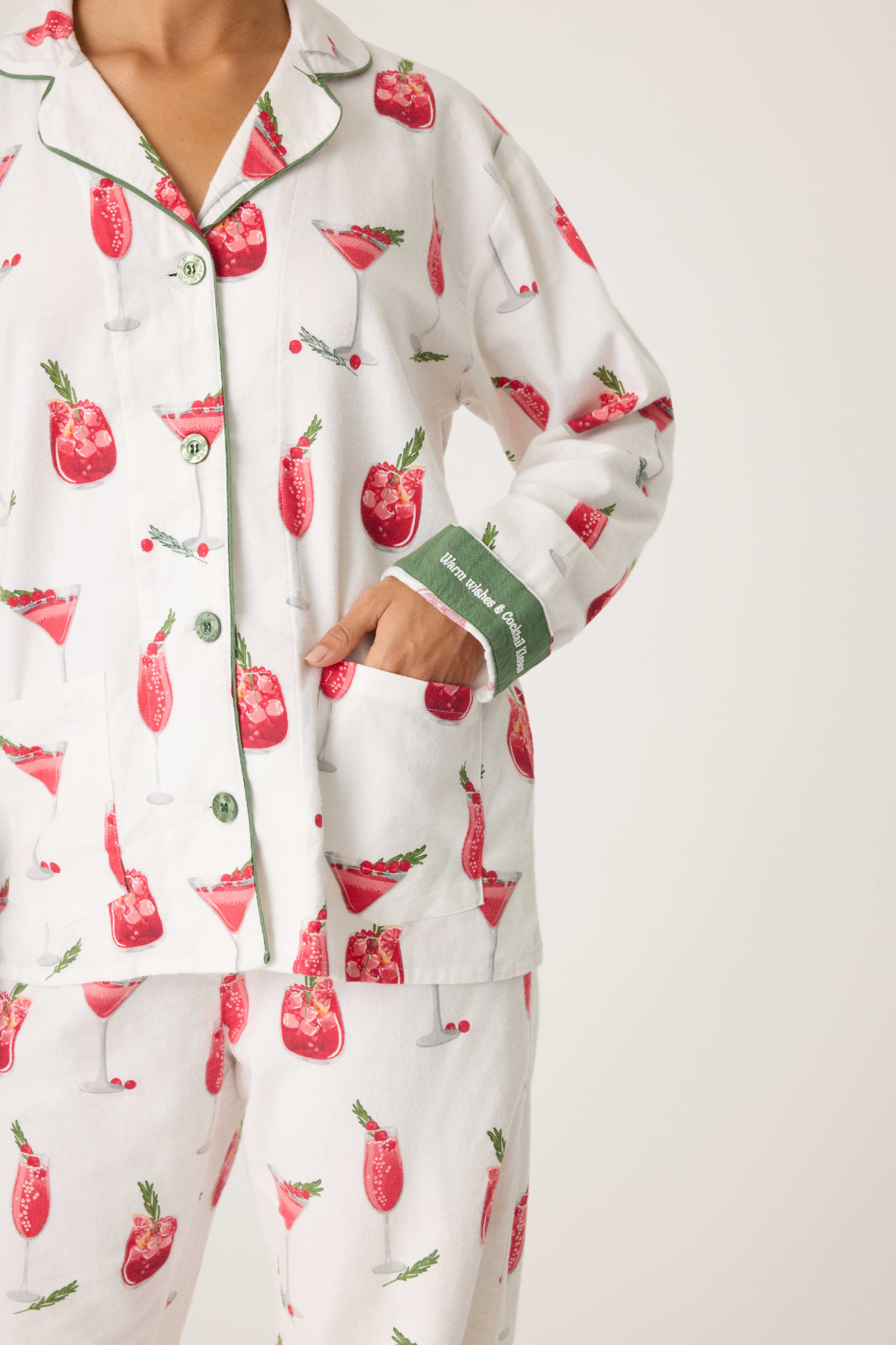 PJ Salvage PJ Set - Style RPFLPJ, ecru, cocktails, pocket