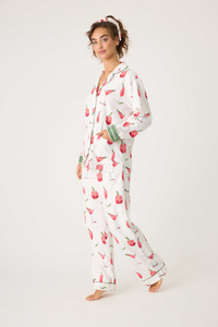 PJ Salvage PJ Set - Style RPFLPJ, ecru, cocktails, side