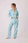 PJ Salvage PJ Set - Style RPFLPJ, mint, Spaw Day, front2