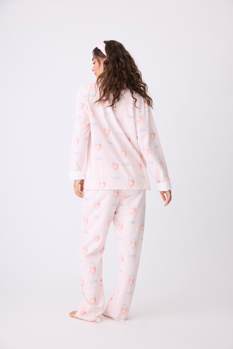 PJ Salvage PJ Set - Style RPFLPJ, pink mist, rose all day, back
