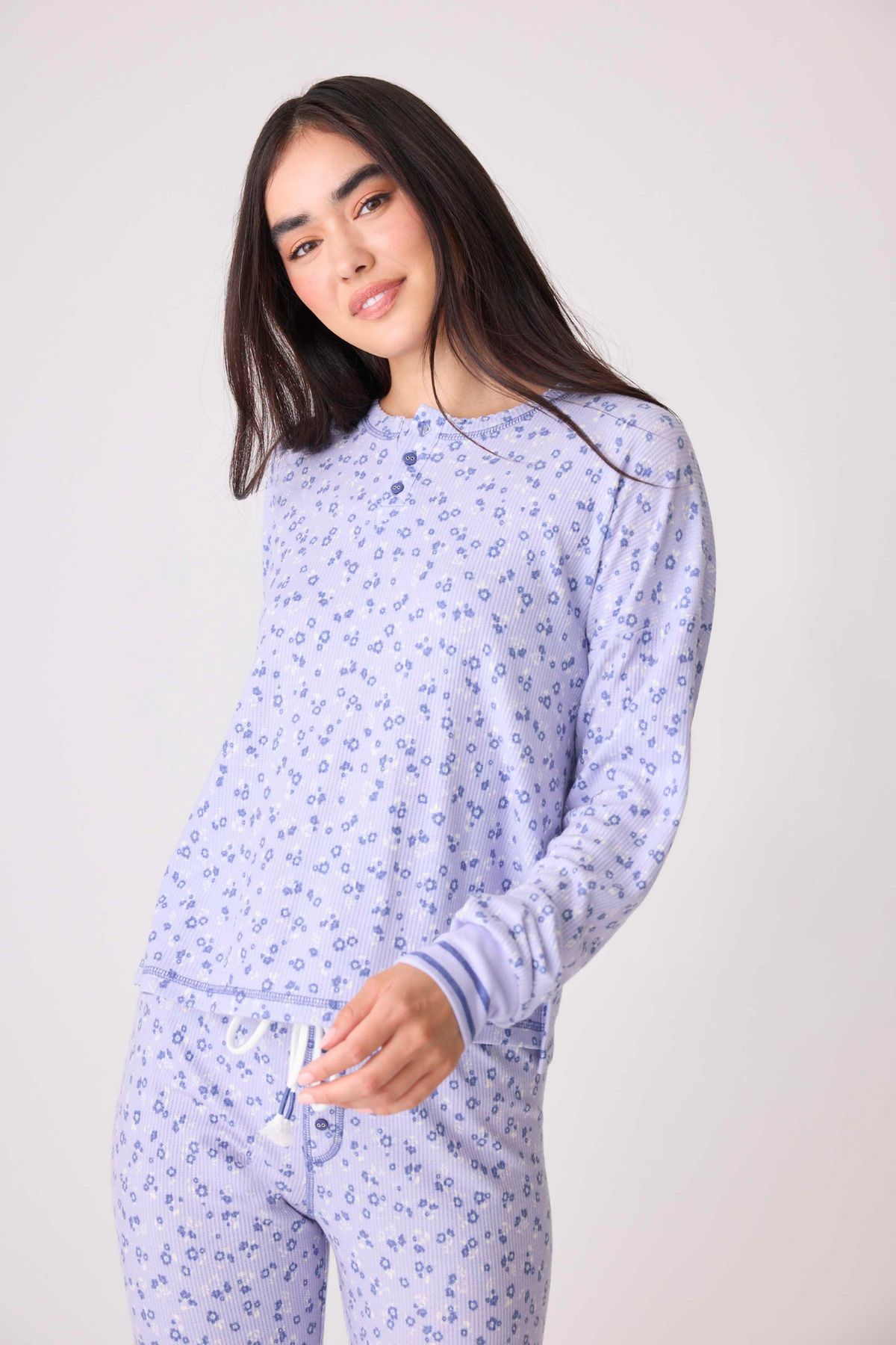 PJ Salvage Peace & Love PJ Set - Style RPPLLS2/RPPLP2, front top