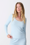 PJ Salvage Pointelle Hearts Long Sleeve Top - Style RPPHLS, front