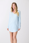 PJ Salvage Pointelle Hearts Nightshirt - Style RPPHCE, front