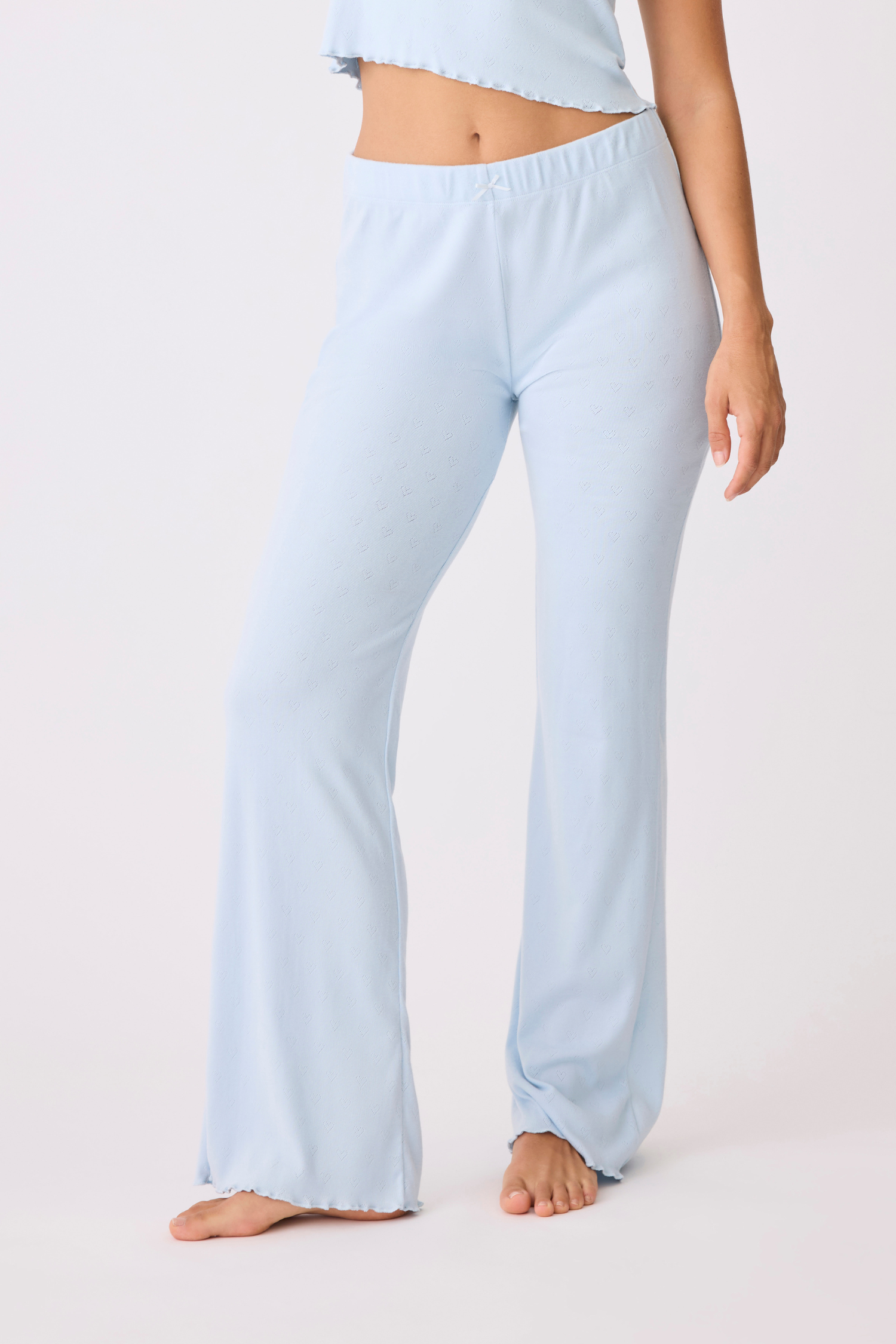 PJ Savage Pointelle Hearts Pajama Lounge Pant - Style RPPHP, front