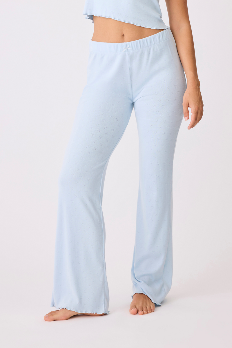 PJ Savage Pointelle Hearts Pajama Lounge Pant - Style RPPHP, front