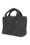 Prenelove Small Woven Handbag - Style Brandon, nero, back