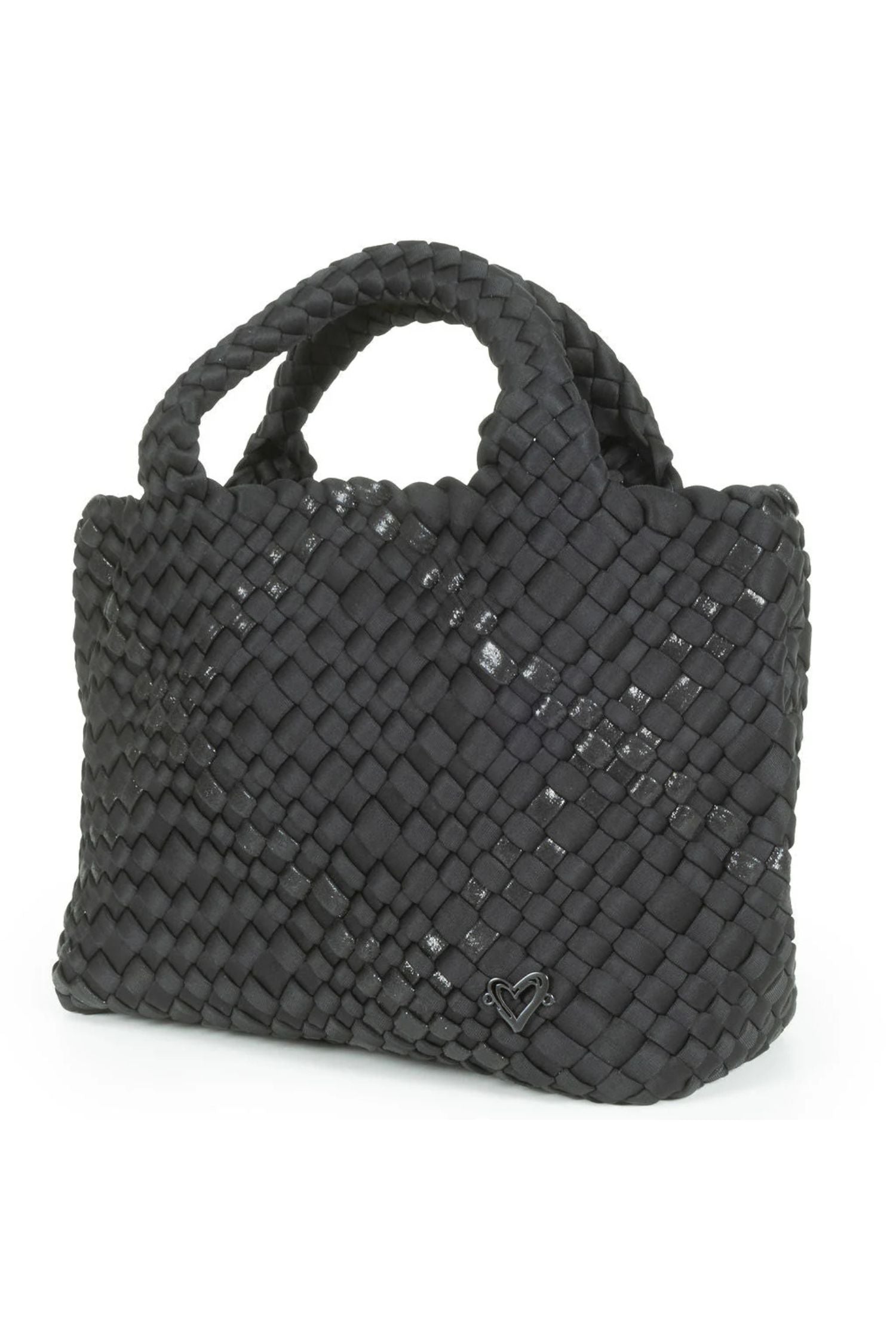 Prenelove Small Woven Handbag - Style Brandon, nero, back