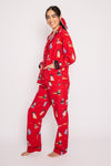 PJ Salvage PJ Set - Style RKFLPJ, side, red