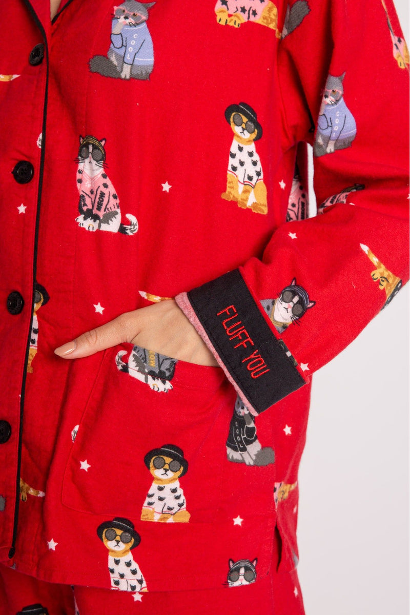 PJ Salvage PJ Set - Style RKFLPJ, pocket, red