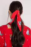 PJ Salvage PJ Set - Style RKFLPJ, hair tie, red