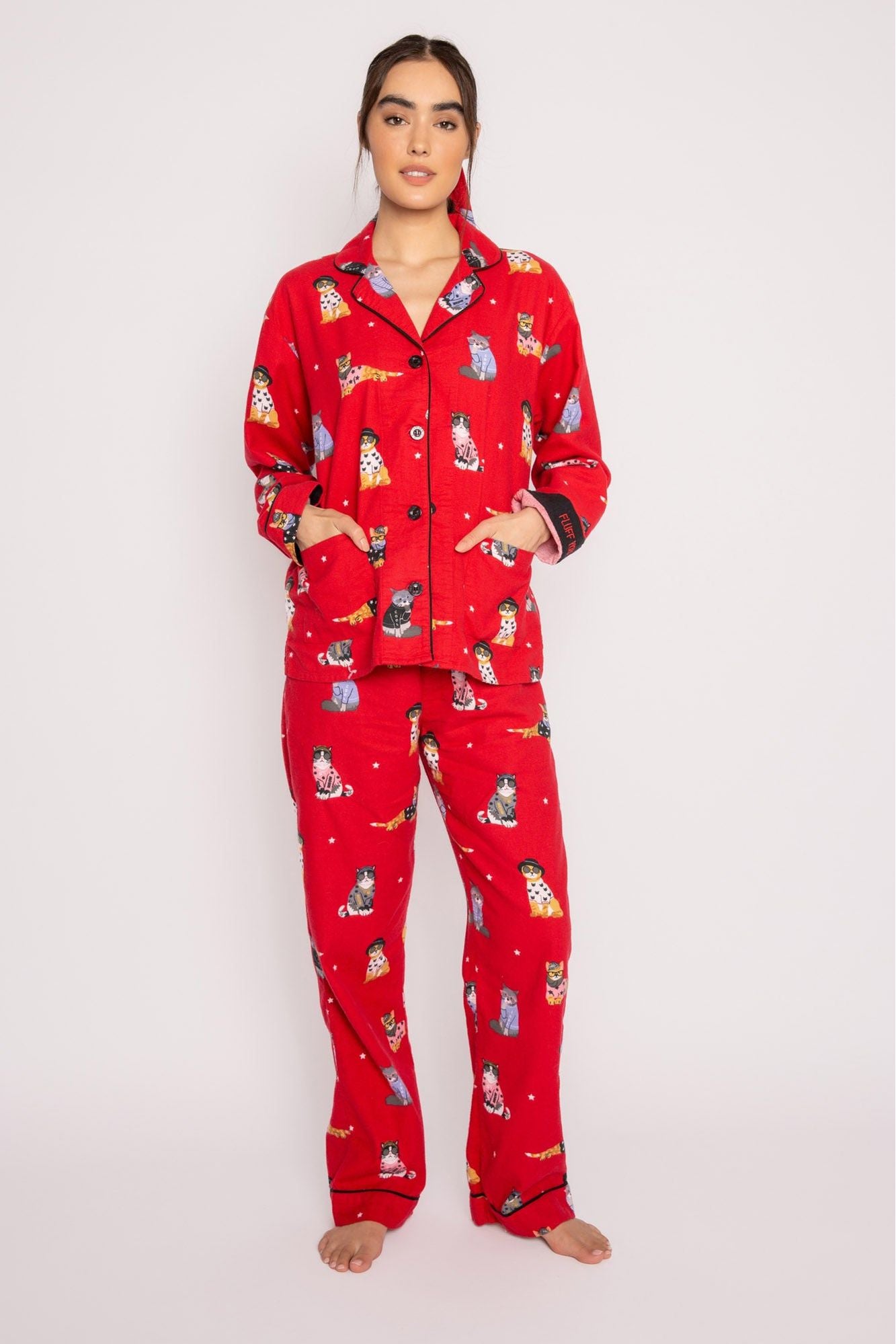 PJ Salvage Womens Loungewear Flannels Pajama Pj Set : : Clothing,  Shoes & Accessories