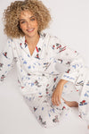 PJ Salvage PJ Set - Style RKFLPJ, seated, ivory