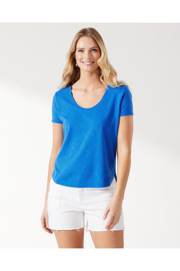 Tommy Bahama Ashby Short-Sleeve T-Shirt - Style SW221034, cobalt, front