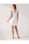 Tommy Bahama Palm-A-Dora Sheath Dress - Style SW621280, back, white