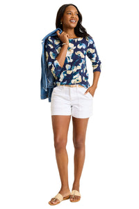 Outview view of Tommy Bahama Ashby Isles Beleza Blossom Bateau-Neck T-Shirt - Style SW222336