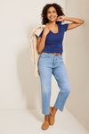 Front view2 of Tommy Bahama High Rise Straight Leg Crop - Style SW121118