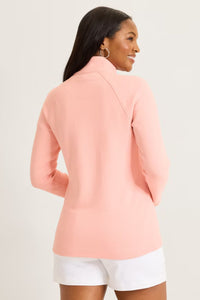 Back view of Tommy Bahama New Aruba Full-Zip Jacket - Style SW222044 in light salmon