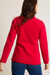 Back view of Tommy_Bahama_New_Aruba_Full-Zip_Jacket_-_Style_SW222044 in bright red
