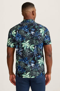 Back view of Tommy Bahama Pebble Coast Canopy Floral IslandZone® Polo - Style ST227625