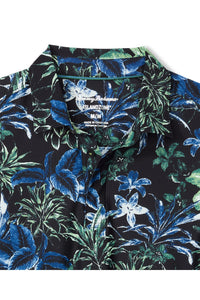 Fabric closeup of Tommy Bahama Pebble Coast Canopy Floral IslandZone® Polo - Style ST227625