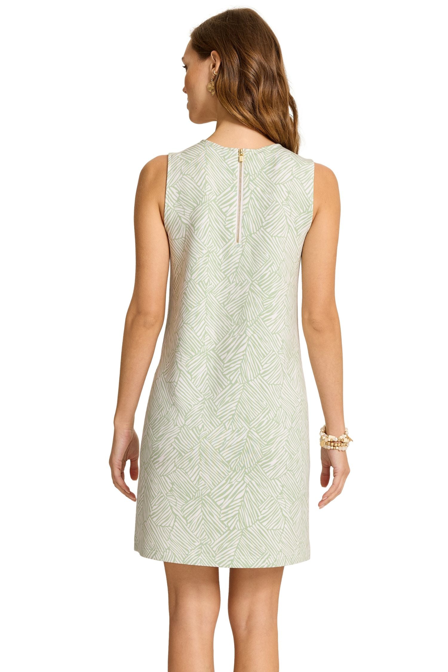 Back view of Tommy Bahama Voyage Frond Sleeveless Dress - Style SW622765