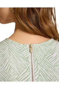 Back zipper view of Tommy Bahama Voyage Frond Sleeveless Dress - Style SW622765