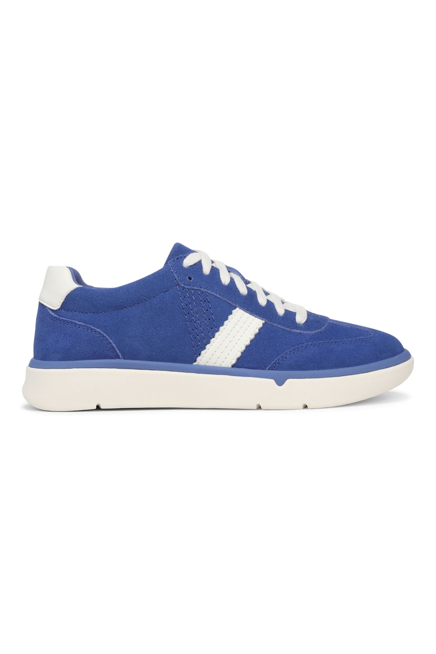 Side view of Vionic City Walk Sneaker in blue