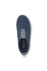 Above view of Vionic Cobalt Slip-On Sneaker in denim