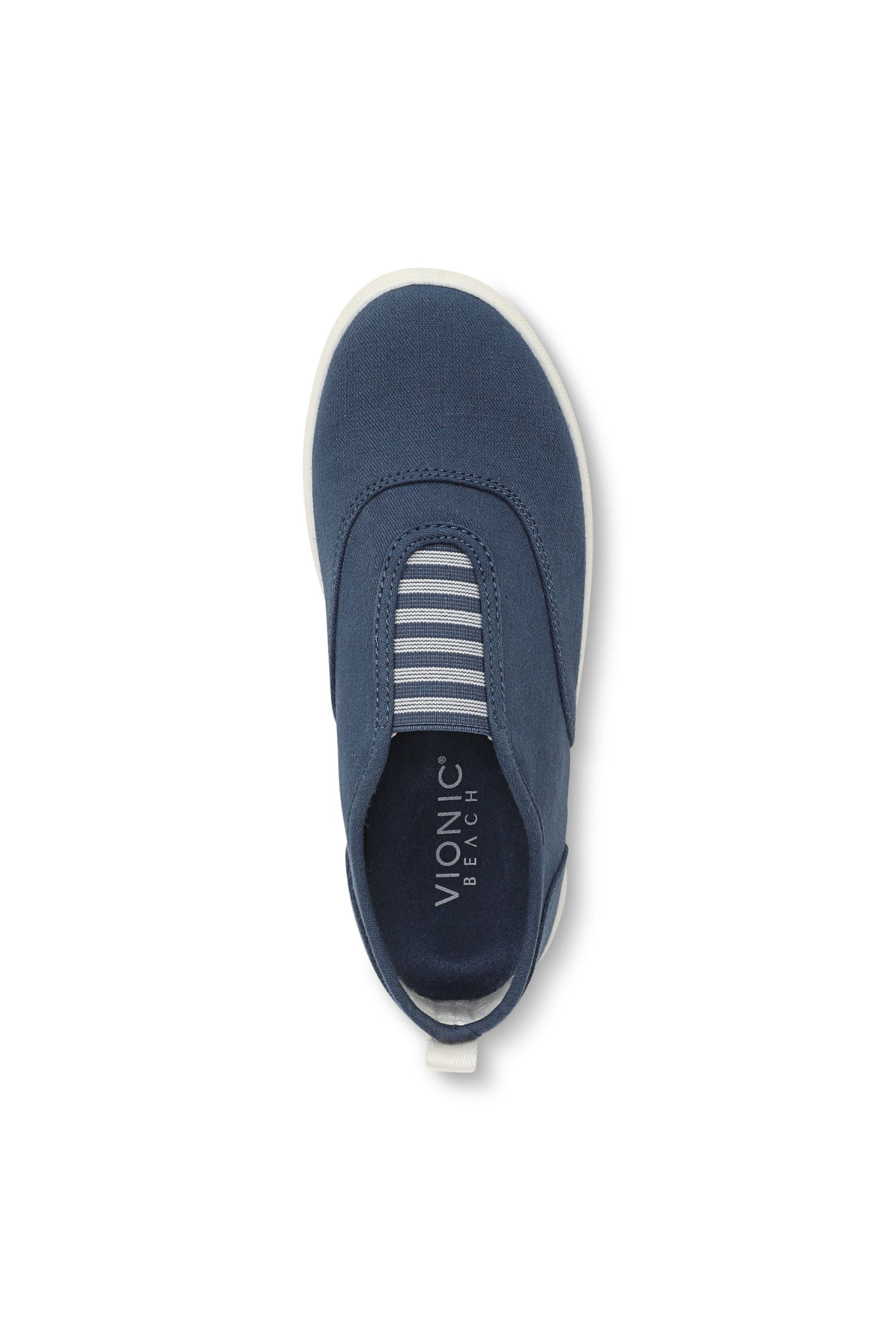 Above view of Vionic Cobalt Slip-On Sneaker in denim