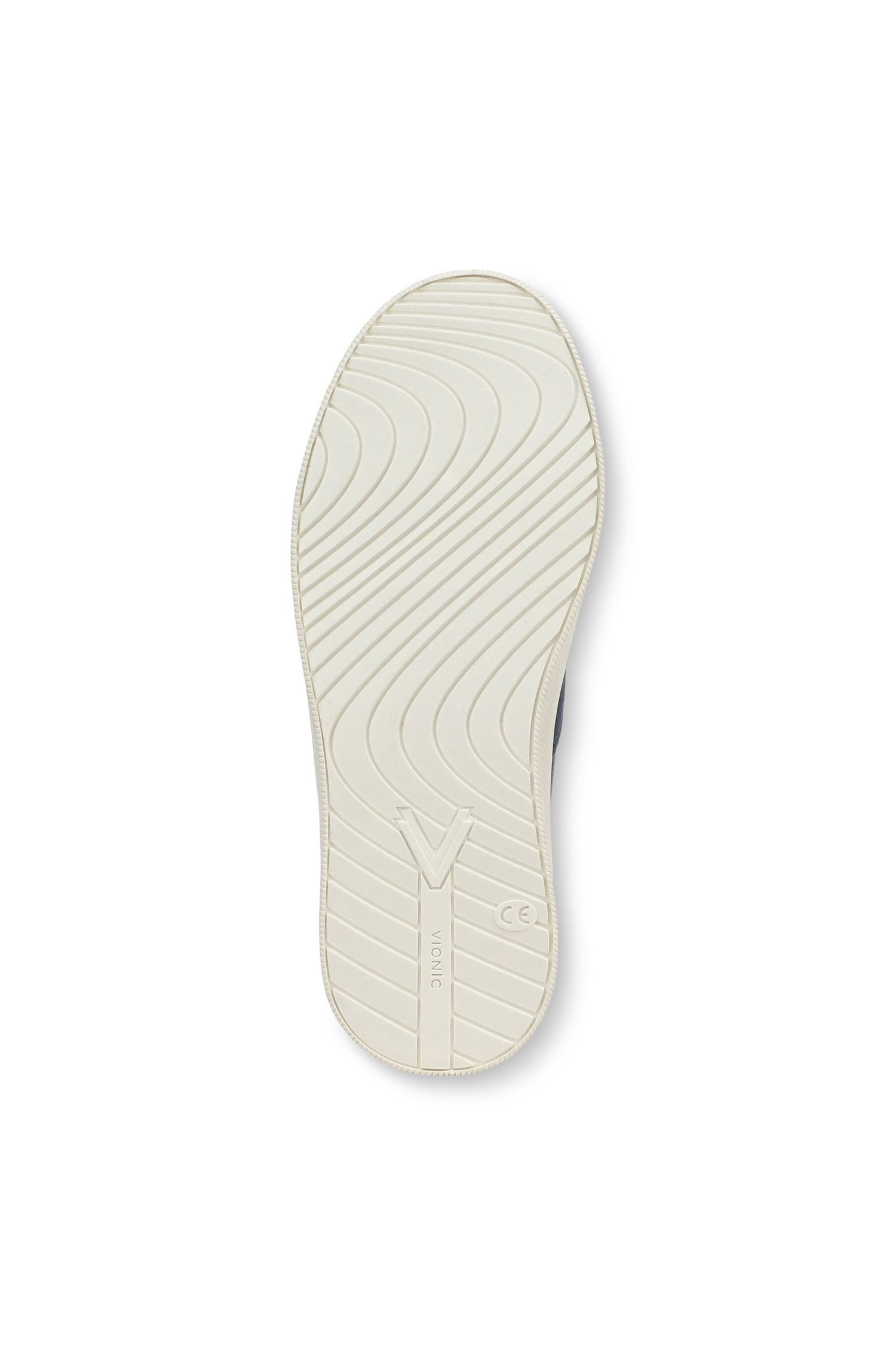 Bottom view of Vionic Cobalt Slip-On Sneaker in denim