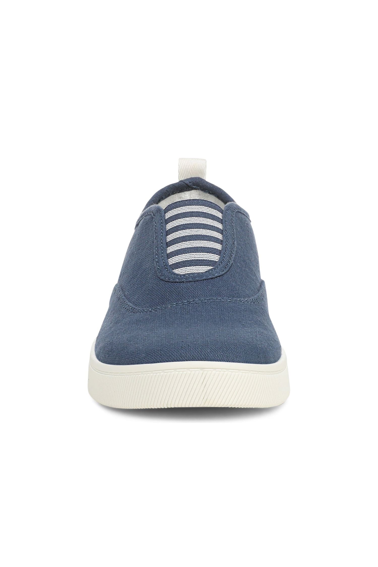 Front view of Vionic Cobalt Slip-On Sneaker in denim