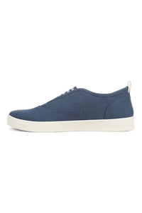Side view of Vionic Cobalt Slip-On Sneaker in denim