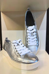 Pair view of Vionic Essence Lace-Up Fashion Sneaker - Style WINNY in silver
