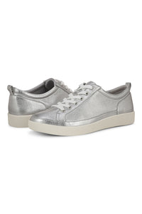 Pair view3 of Vionic Essence Lace-Up Fashion Sneaker - Style WINNY in silver