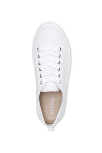 Top view of Vionic Essence Lace-Up Fashion Sneaker - Style WINNY in white
