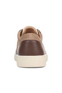 Back view of Vionic Essence Lace-Up Fashion Sneaker - Style Winny in desert sand multi