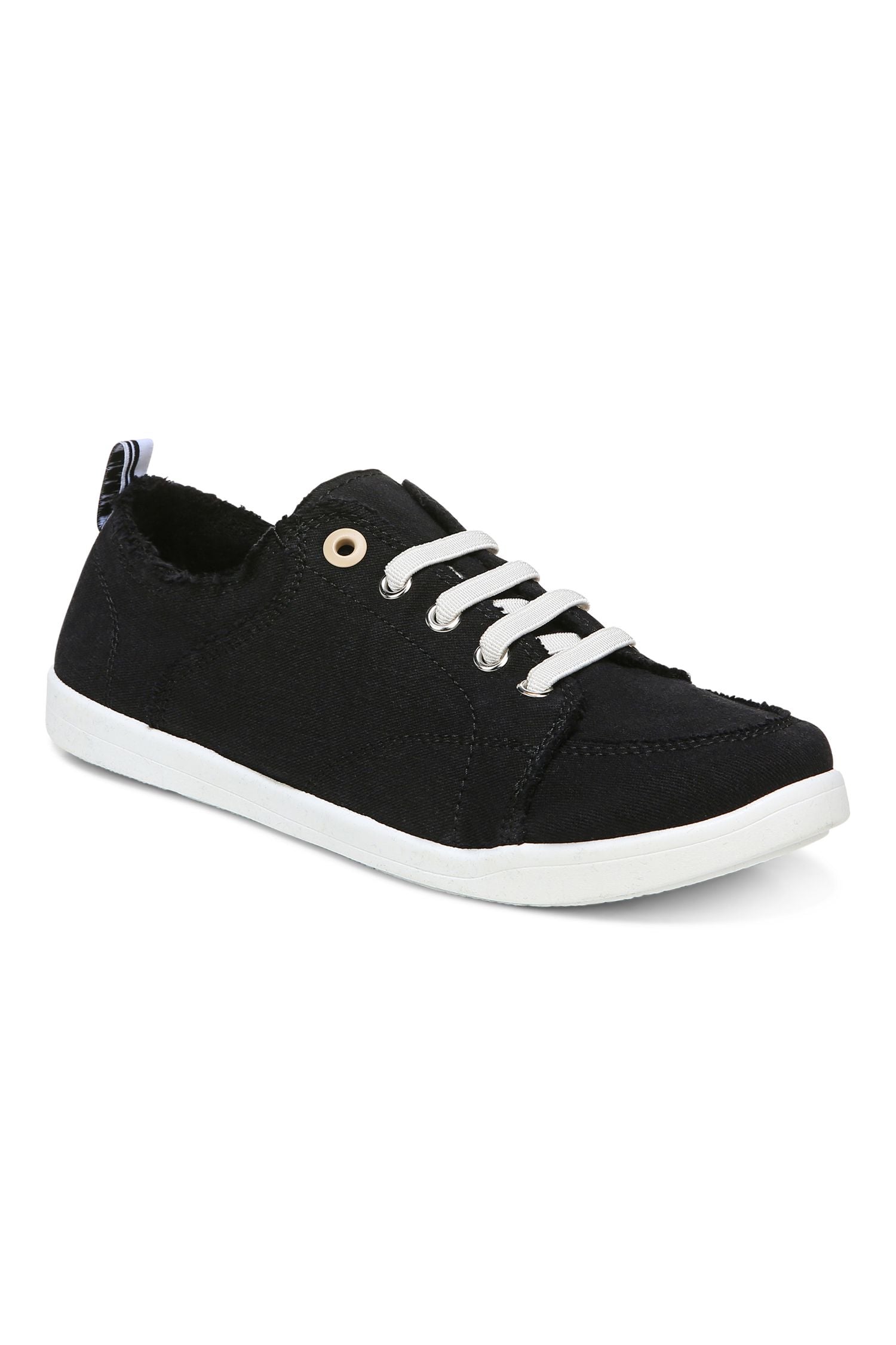 Angle view of Vionic Pismo Venice Casual Sneaker in black