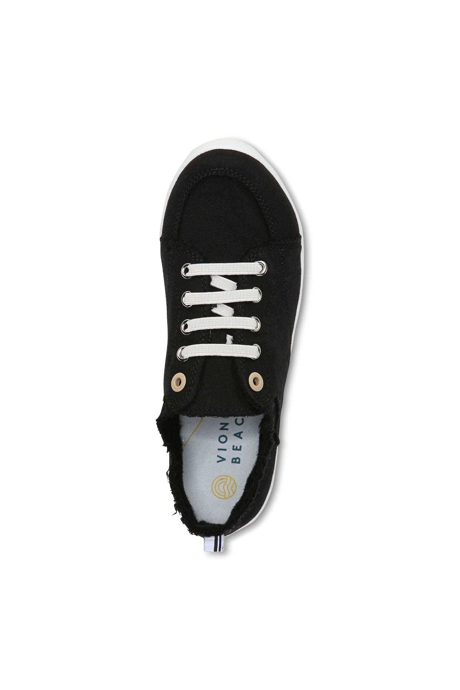 Top view of Vionic Pismo Venice Casual Sneaker in black