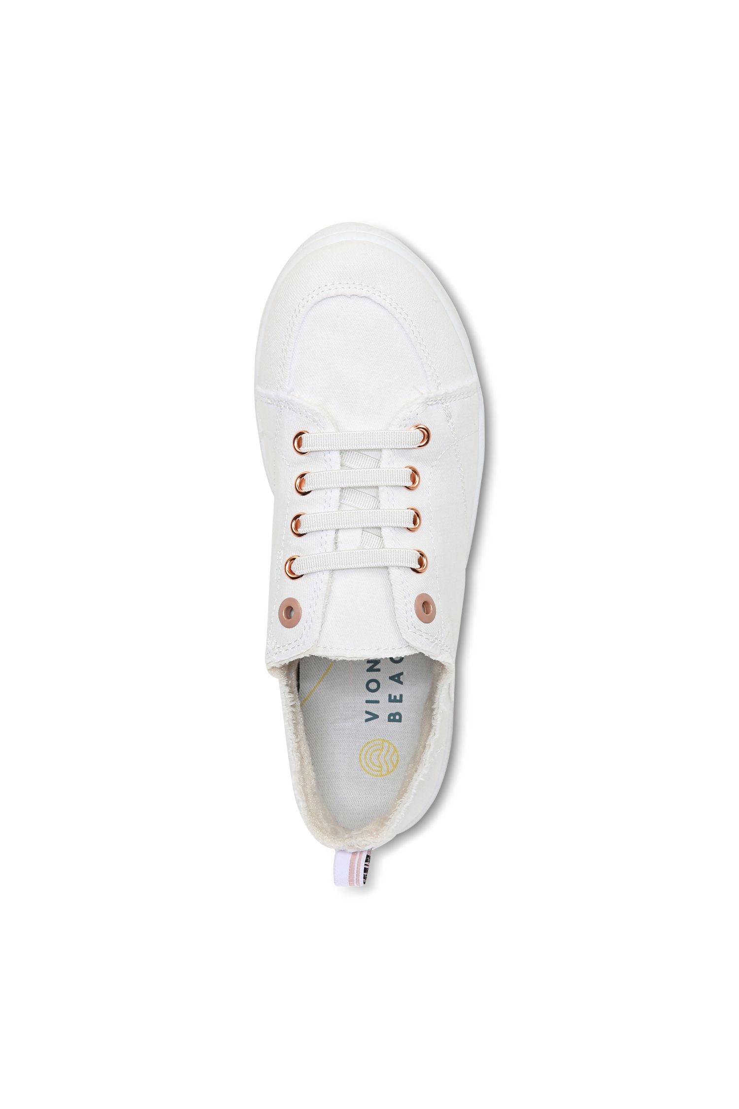 Top view of Vionic Pismo Venice Casual Sneaker in cream