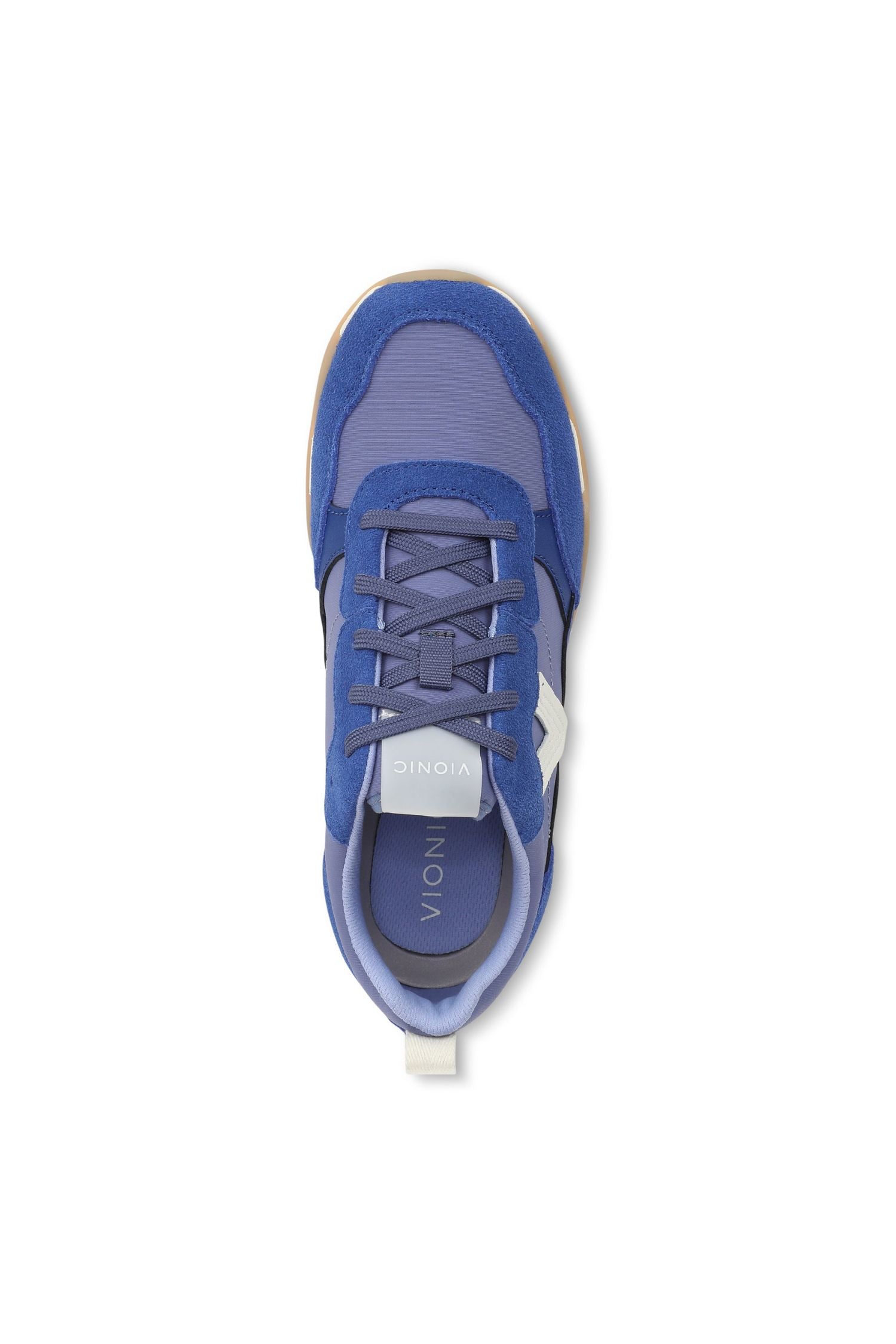 Above view of Vionic Walk Slim Glide Sneaker in blue