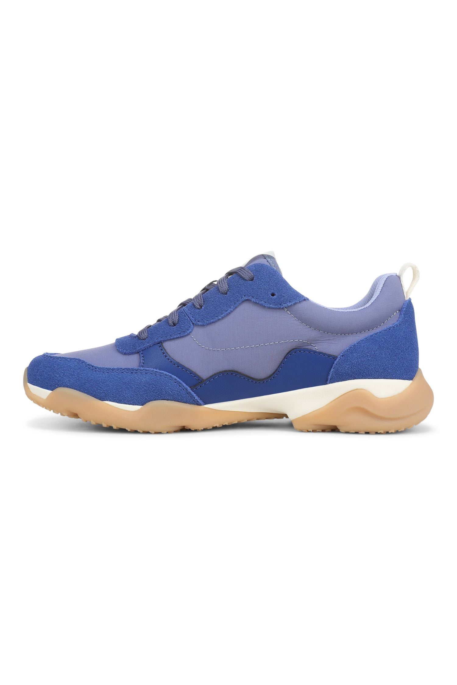 Side2 view of Vionic Walk Slim Glide Sneaker in blue