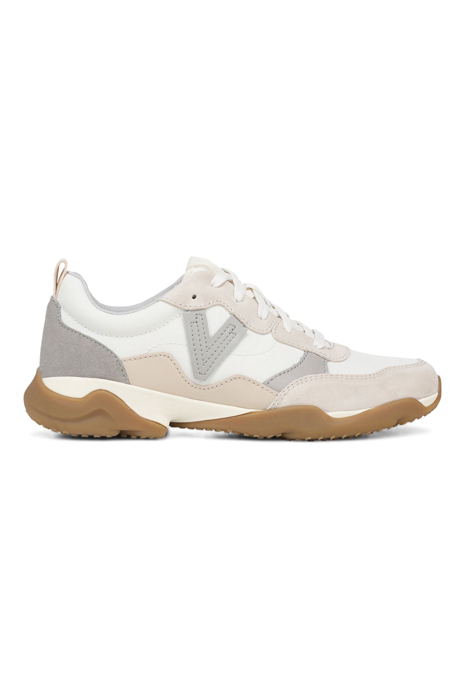 Side view of Vionic Walk Slim Glide Sneaker in ivory