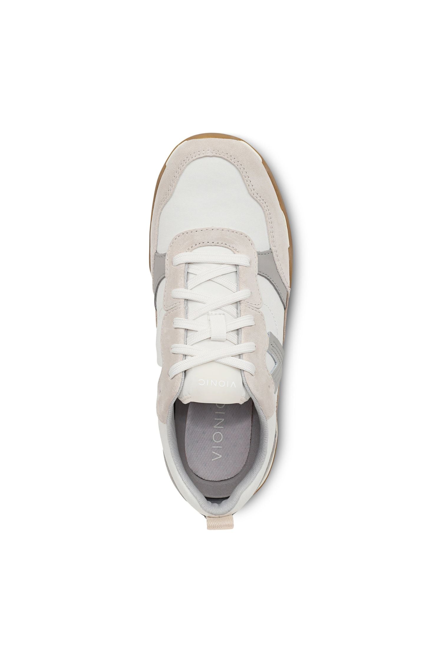 Top view of Vionic Walk Slim Glide Sneaker in ivory