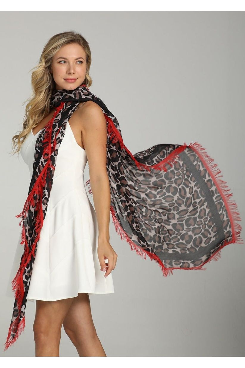 Love's Pure Light "Cheetah Wild in Heart About You" Silk Shawl - Style D-217, fig1